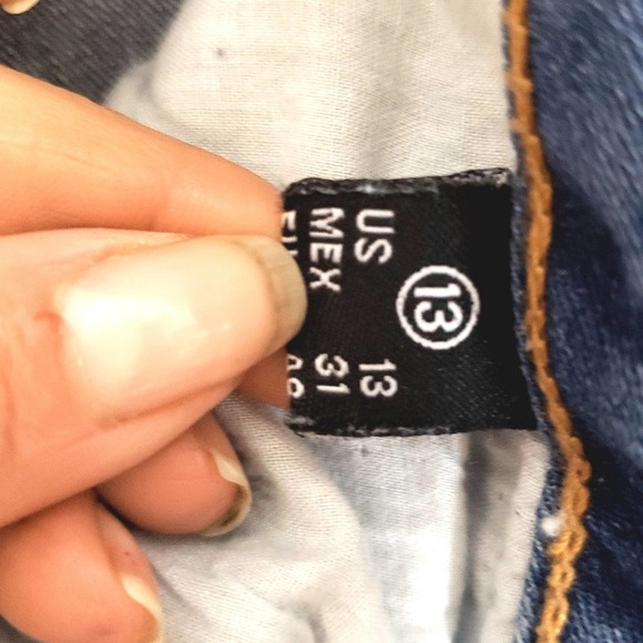 ENJEAN Distressed cuffed Jeans size 13 - Picture 4 of 7